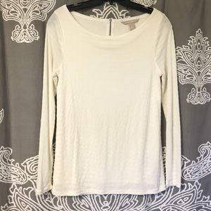 Banana Republic cream top - beautiful detail
